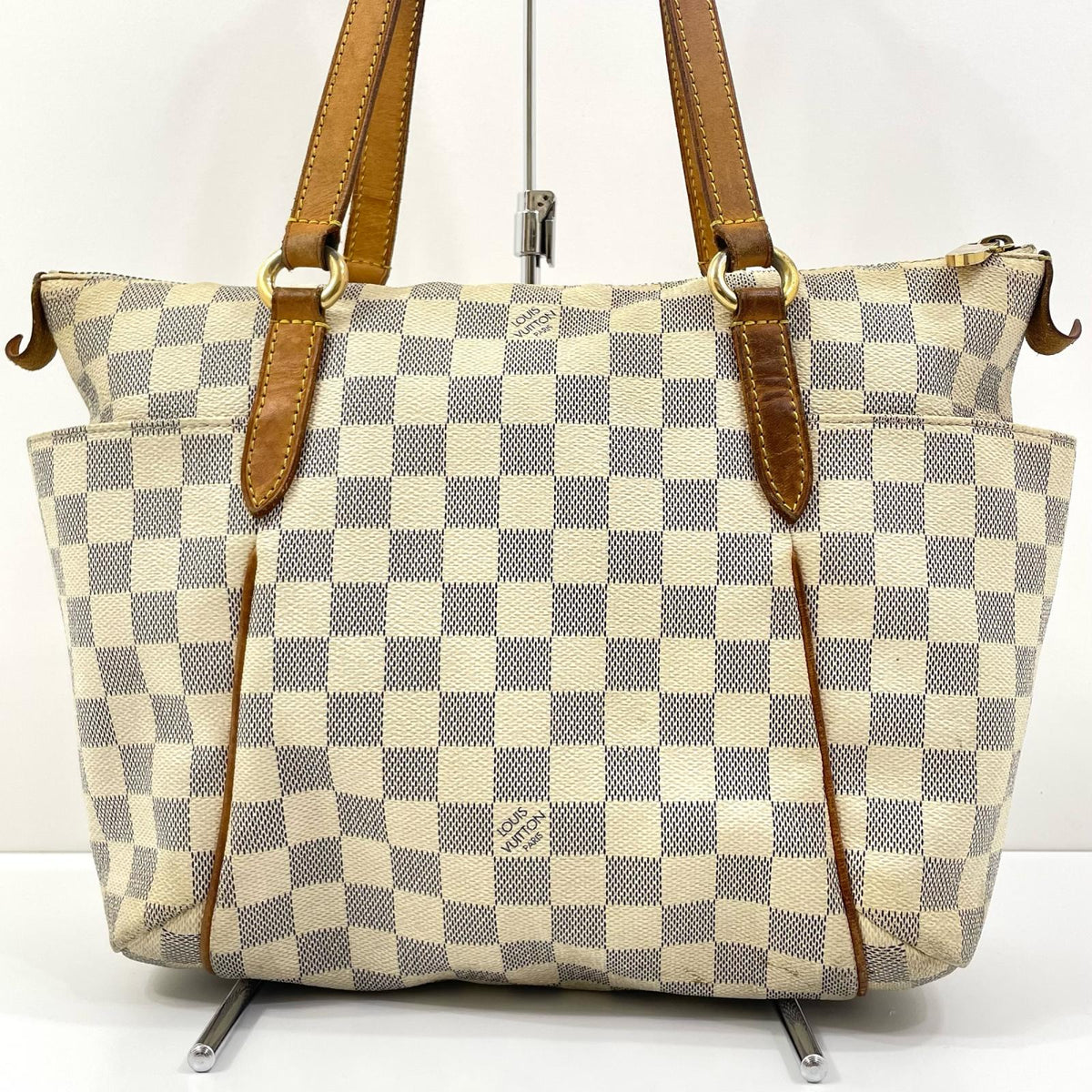 【中古】LOUIS VUITTON | ルイ・ヴィトン トータリーPM ダミエ アズール トートバッグ N51261 ホワイト【尾張小牧店】