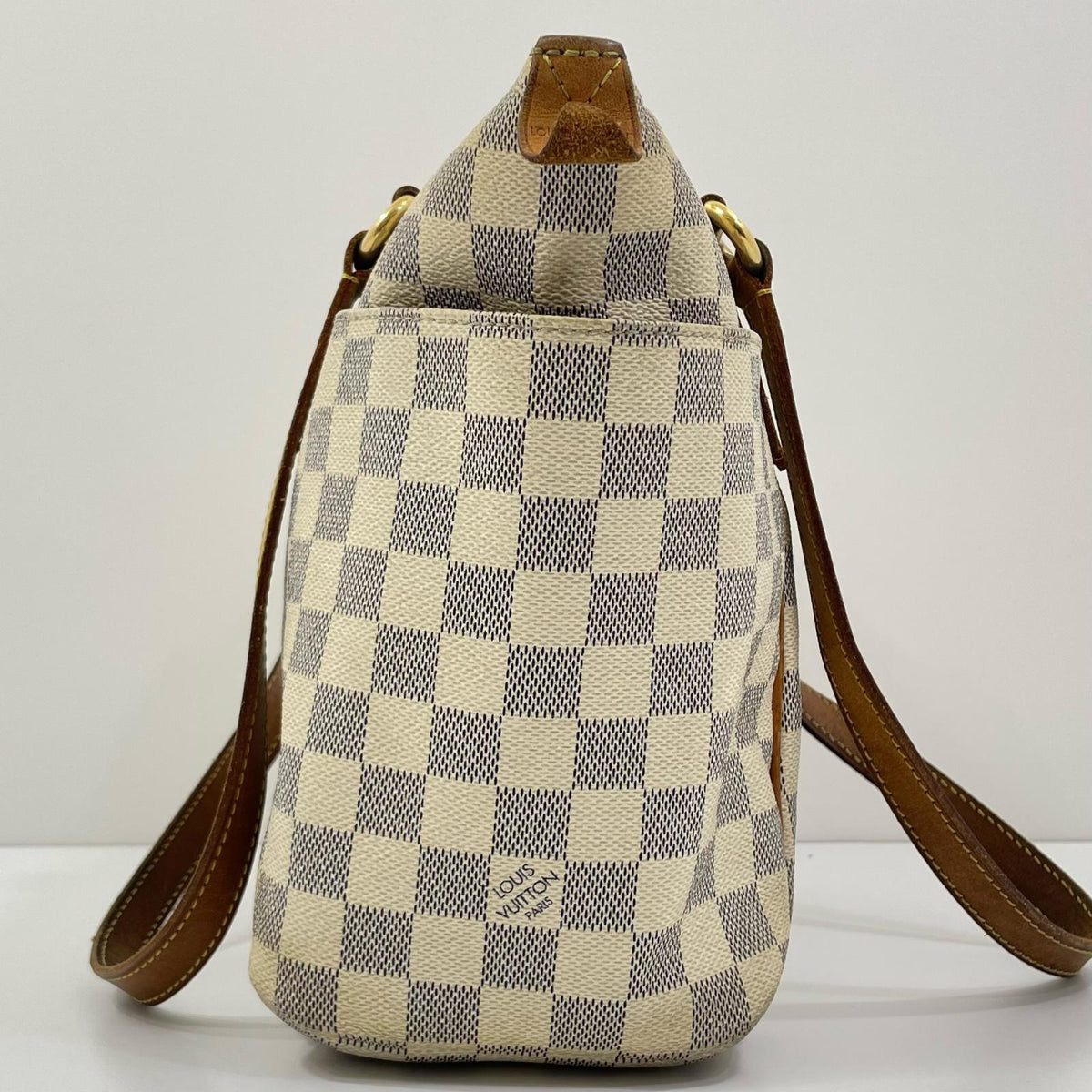 【中古】LOUIS VUITTON | ルイ・ヴィトン トータリーPM ダミエ アズール トートバッグ N51261 ホワイト【尾張小牧店】