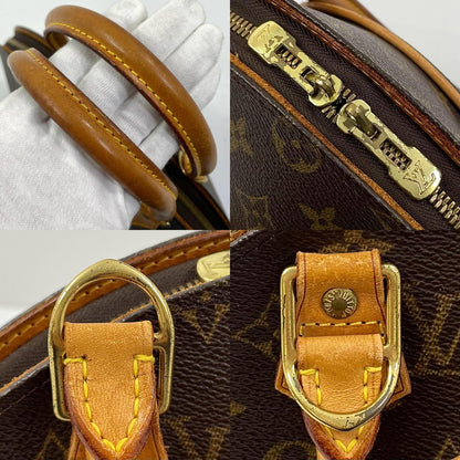 【中古】LOUIS VUITTON | ルイ・ヴィトン エリプスPM モノグラム ハンドバッグ カナデ 南京錠 M51127 ブラウン【尾張小牧店】