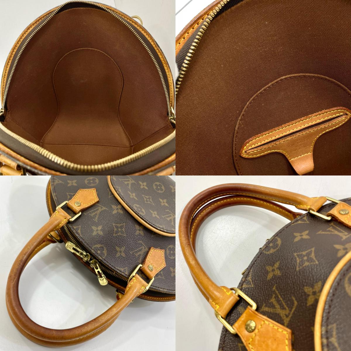 【中古】LOUIS VUITTON | ルイ・ヴィトン エリプスPM モノグラム ハンドバッグ カナデ 南京錠 M51127 ブラウン【尾張小牧店】