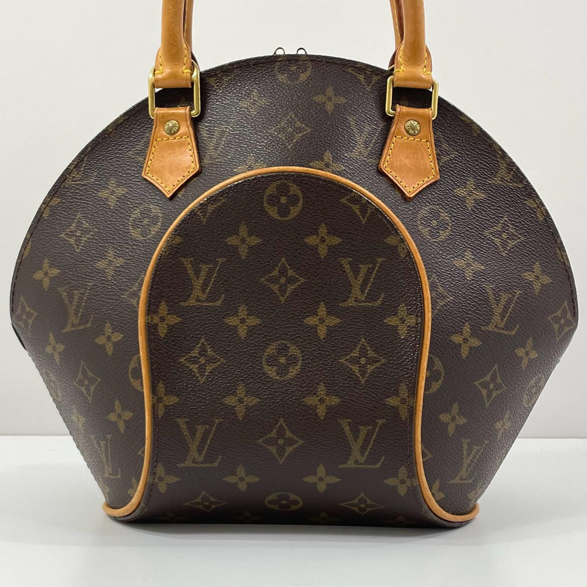 【中古】LOUIS VUITTON | ルイ・ヴィトン エリプスPM モノグラム ハンドバッグ カナデ 南京錠 M51127 ブラウン【尾張小牧店】