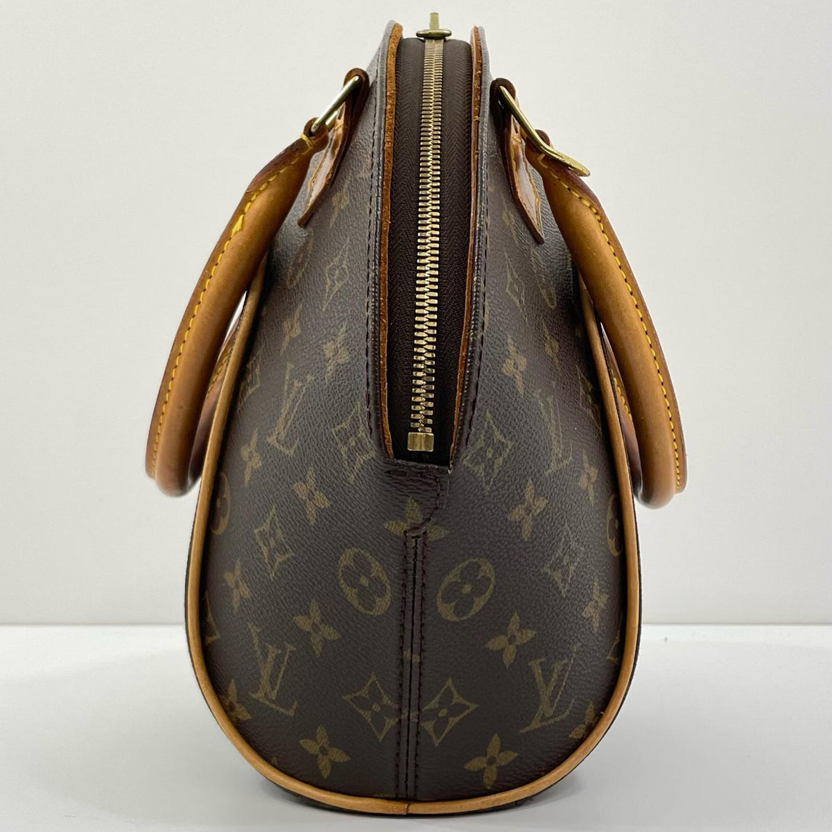 【中古】LOUIS VUITTON | ルイ・ヴィトン エリプスPM モノグラム ハンドバッグ カナデ 南京錠 M51127 ブラウン【尾張小牧店】