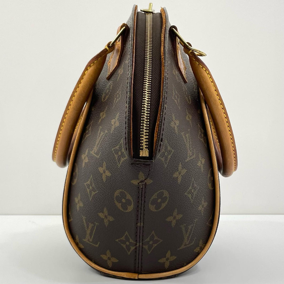 【中古】LOUIS VUITTON | ルイ・ヴィトン エリプスPM モノグラム ハンドバッグ カナデ 南京錠 M51127 ブラウン【尾張小牧店】
