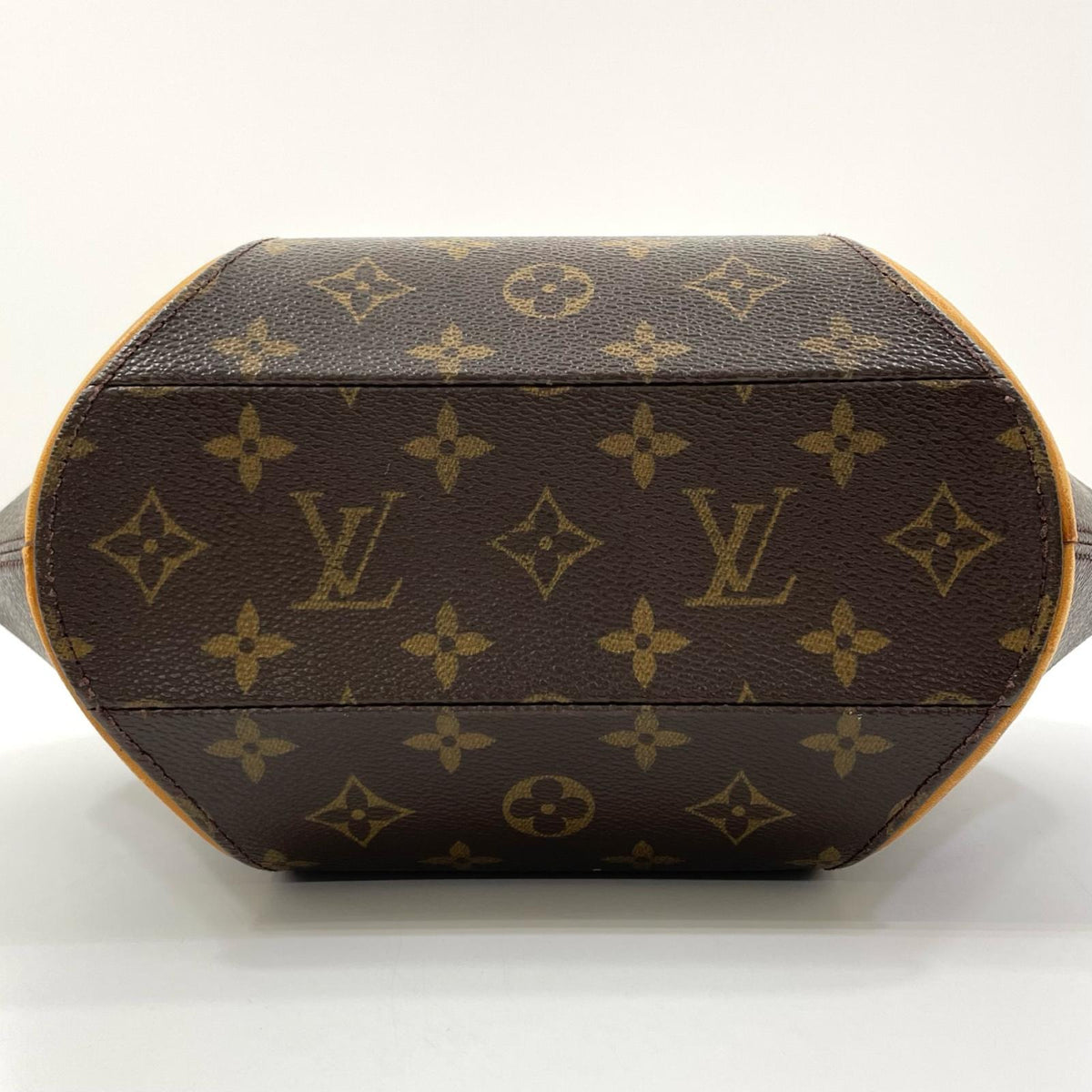 【中古】LOUIS VUITTON | ルイ・ヴィトン エリプスPM モノグラム ハンドバッグ カナデ 南京錠 M51127 ブラウン【尾張小牧店】