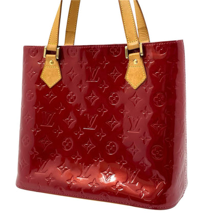 【中古】LOUIS VUITTON | ルイ・ヴィトン ヒューストン モノグラム ヴェルニ トートバッグ ショルダーバッグ M91385 レッド【尾張小牧店】