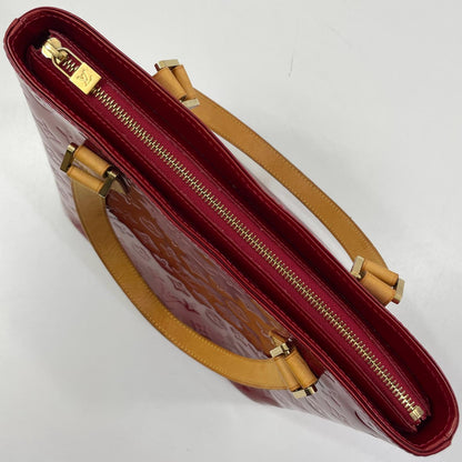 【中古】LOUIS VUITTON | ルイ・ヴィトン ヒューストン モノグラム ヴェルニ トートバッグ ショルダーバッグ M91385 レッド【尾張小牧店】