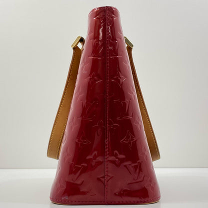 【中古】LOUIS VUITTON | ルイ・ヴィトン ヒューストン モノグラム ヴェルニ トートバッグ ショルダーバッグ M91385 レッド【尾張小牧店】