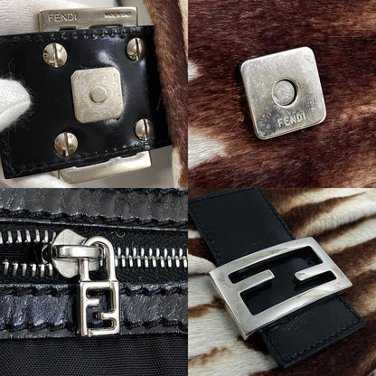 【中古】FENDI | フェンディ マンマバケット ハラコ アニマル柄 ワンショルダーバッグ ブラウン【尾張小牧店】