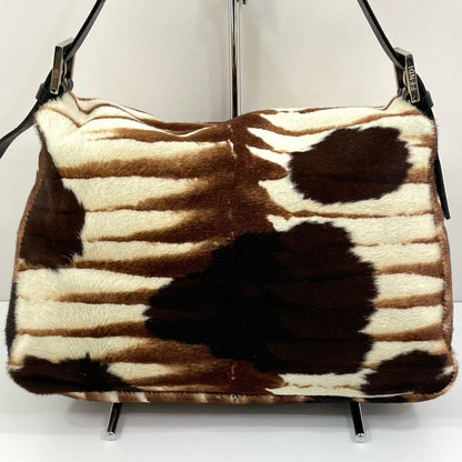 【中古】FENDI | フェンディ マンマバケット ハラコ アニマル柄 ワンショルダーバッグ ブラウン【尾張小牧店】