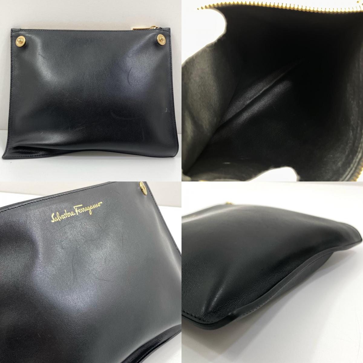 【中古】Salvatore Ferragamo | サルヴァトーレフェラガモ ガンチーニ ジュリエット ハンドバッグ AU-21/F204 ブラック【尾張小牧店】