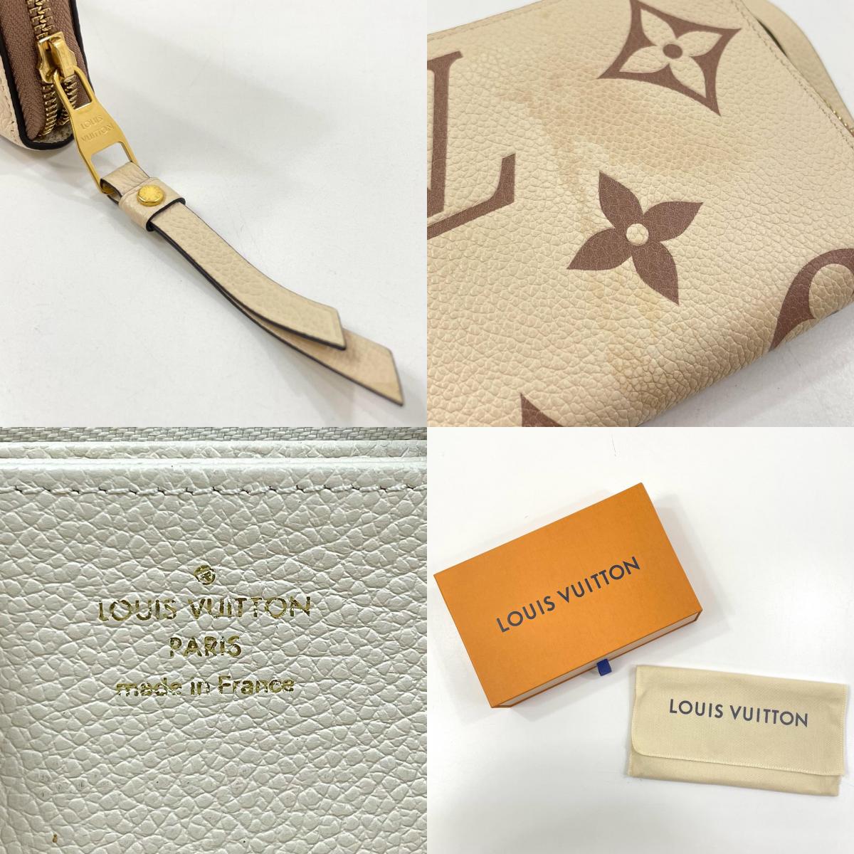 【中古】LOUIS VUITTON | ルイ・ヴィトン ジッピー バイカラー モノグラム アンプラント ラウンドファスナー 長財布 M80116 ホワイト クレーム×ボワドローズ【尾張小牧店】