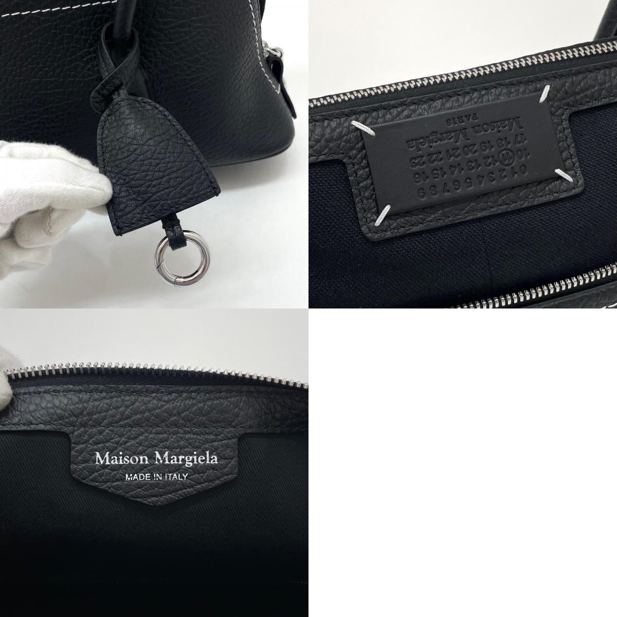 【中古】Maison Margiela | メゾンマルジェラ 5AC SHOULDER EAST WEAT ハンドバッグ SB1ZH0007-P8833 ブラック【尾張小牧店】