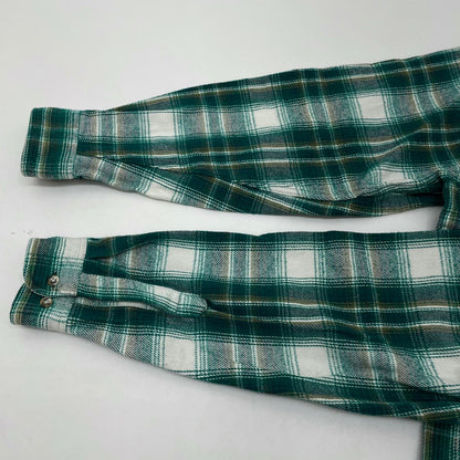 【中古】FIVE BROTHER | ファイブブラザー　90s チェック柄長袖シャツ ヘビーネルシャツ/CPOシャツ　グリーン サイズ：XL【尾張小牧店】