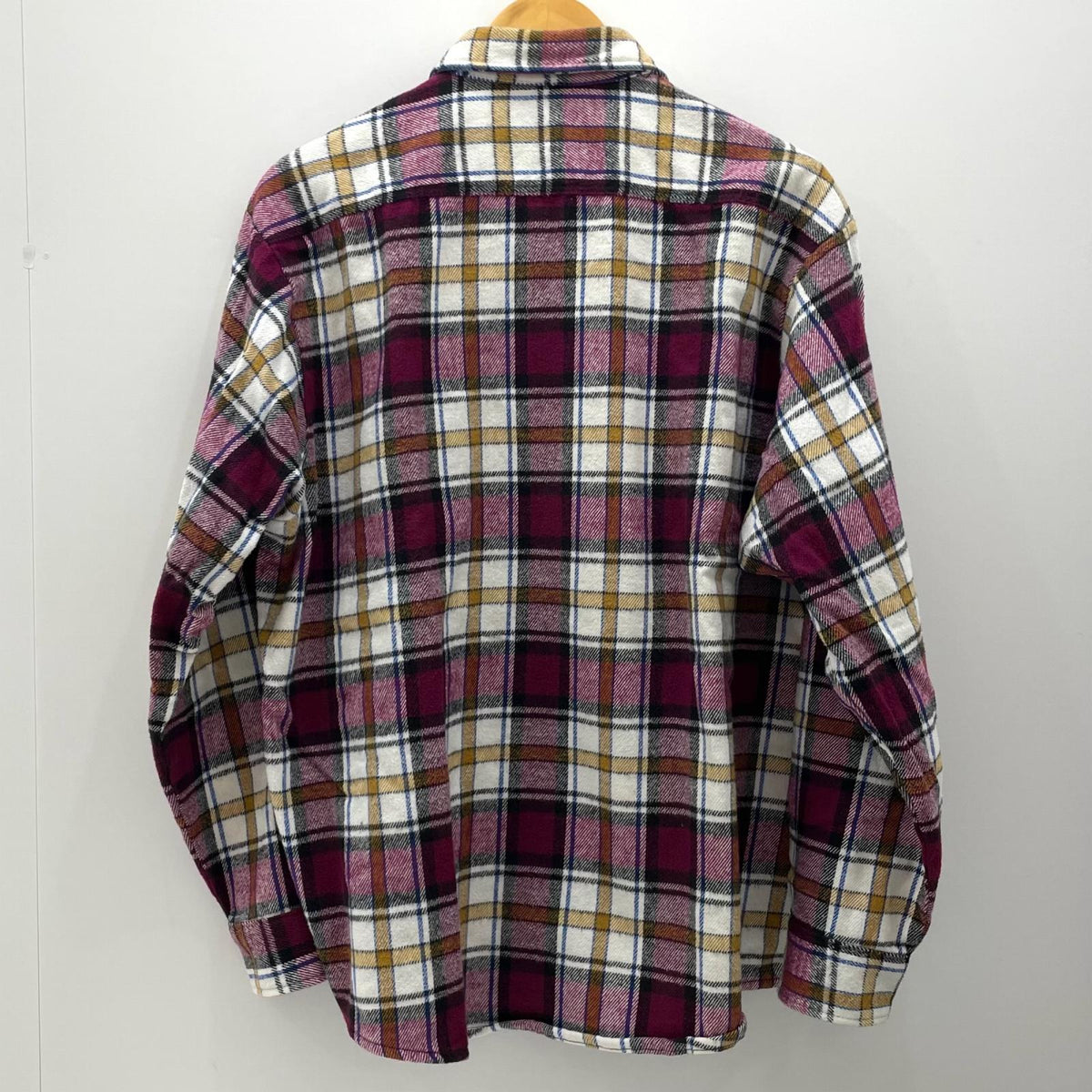 【中古】FIVE BROTHER | ファイブブラザー　90s チェック柄長袖シャツ ヘビーネルシャツ/CPOシャツ　マルチカラー サイズ：XL【尾張小牧店】