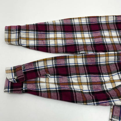 【中古】FIVE BROTHER | ファイブブラザー　90s チェック柄長袖シャツ ヘビーネルシャツ/CPOシャツ　マルチカラー サイズ：XL【尾張小牧店】