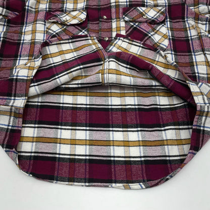 【中古】FIVE BROTHER | ファイブブラザー　90s チェック柄長袖シャツ ヘビーネルシャツ/CPOシャツ　マルチカラー サイズ：XL【尾張小牧店】