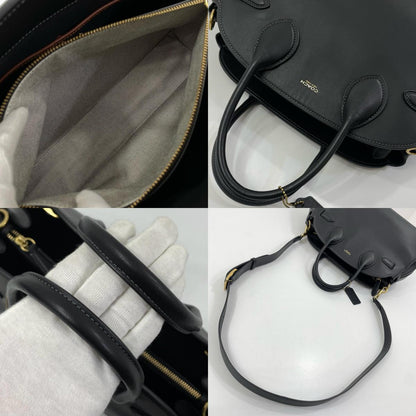 【中古】COACH | コーチ エンパイアキャリーオール35 グラブタン・レザー 2way ハンドバッグ ショルダーバッグ CU043 ブラック【尾張小牧店】