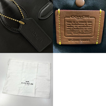 【中古】COACH | コーチ エンパイアキャリーオール35 グラブタン・レザー 2way ハンドバッグ ショルダーバッグ CU043 ブラック【尾張小牧店】