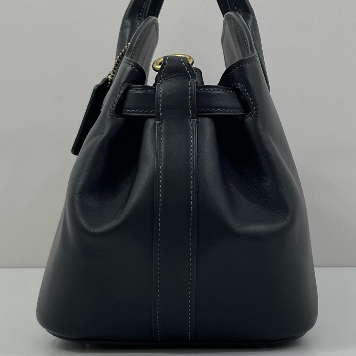【中古】COACH | コーチ エンパイアキャリーオール35 グラブタン・レザー 2way ハンドバッグ ショルダーバッグ CU043 ブラック【尾張小牧店】