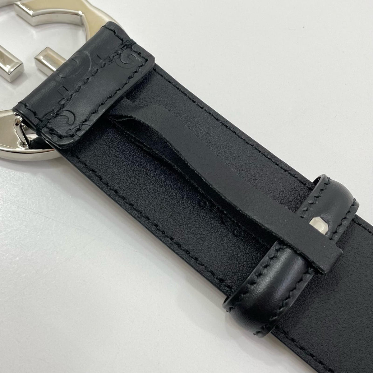 【中古】GUCCI | グッチ インターロッキングG ベルト ブラック グッチ シグネチャー レザー 411924 ブラック【尾張小牧店】