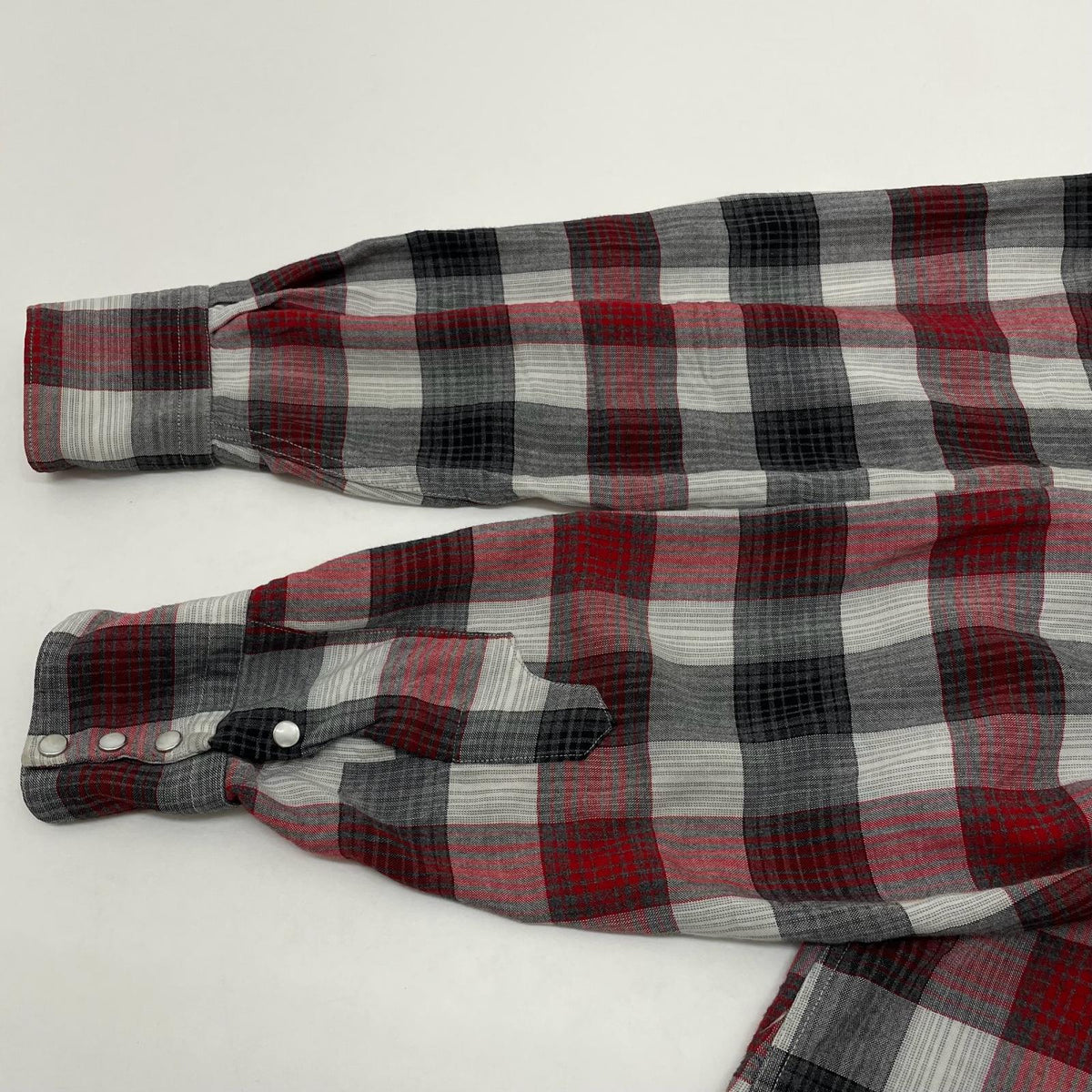 【中古】VINTAGE | ビンテージ　50s レーヨンウエスタンシャツ チェック柄長袖シャツ ブラック×レッド【尾張小牧店】
