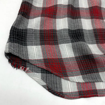 【中古】VINTAGE | ビンテージ　50s レーヨンウエスタンシャツ チェック柄長袖シャツ ブラック×レッド【尾張小牧店】