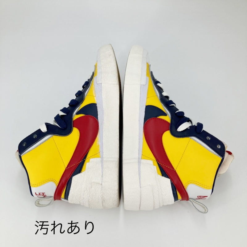 NIKE | ナイキ blazer mid/sacai スニーカー イエロー 27cm【イオン広店】