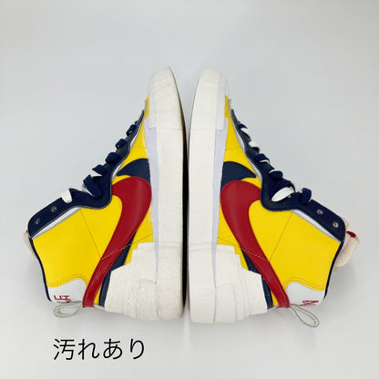 NIKE | ナイキ blazer mid/sacai スニーカー イエロー 27cm【イオン広店】