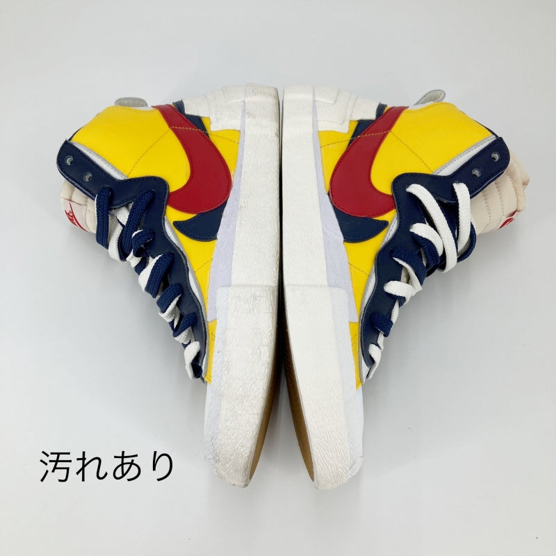 NIKE | ナイキ blazer mid/sacai スニーカー イエロー 27cm【イオン広店】