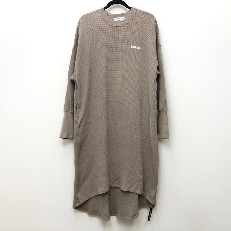 AMERICANA | アメリカーナ サイドジップサーマルワンピース ワンピース ベージュ【加古川店】