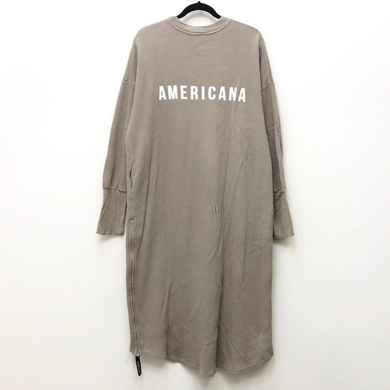 AMERICANA | アメリカーナ サイドジップサーマルワンピース ワンピース ベージュ【加古川店】