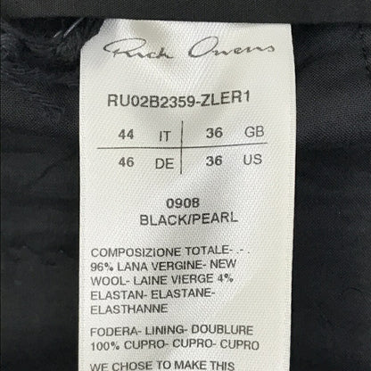 Rick Owens | リックオウエンス センターライン クロップド スラックス その他ボトムス RU02B2359ZLER1 ブラック サイズ：44【加古川店】