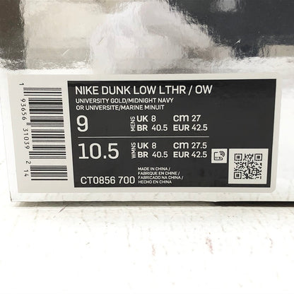 NIKE | ナイキ OFF-WHITE × DUNK LOW UNIVERSITY スニーカー CT0856-700 イエロー【加古川店】