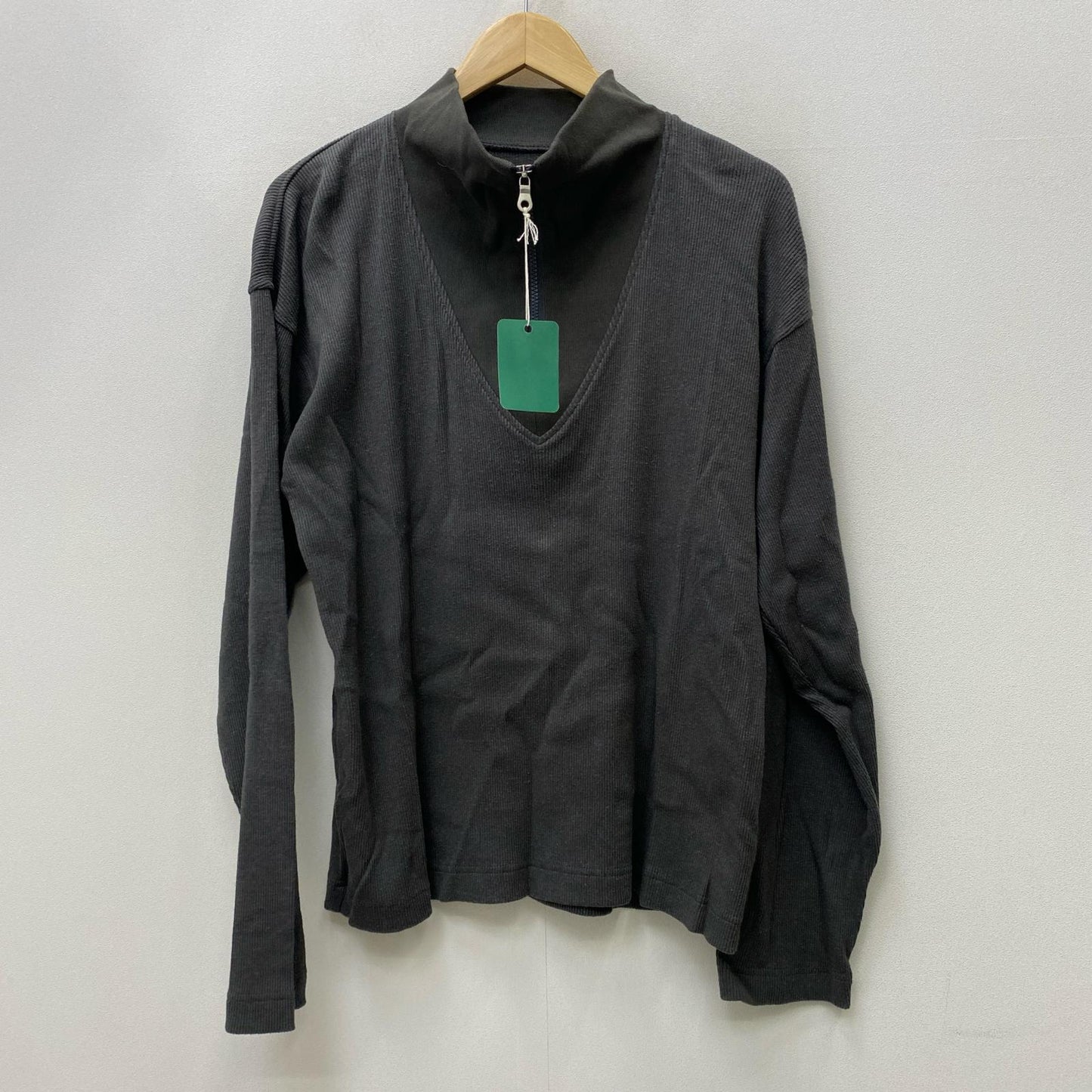BRAND:IASOF　silknep rib PO - sumikuro カットソー チャコールグレー サイズ：1【加古川店】