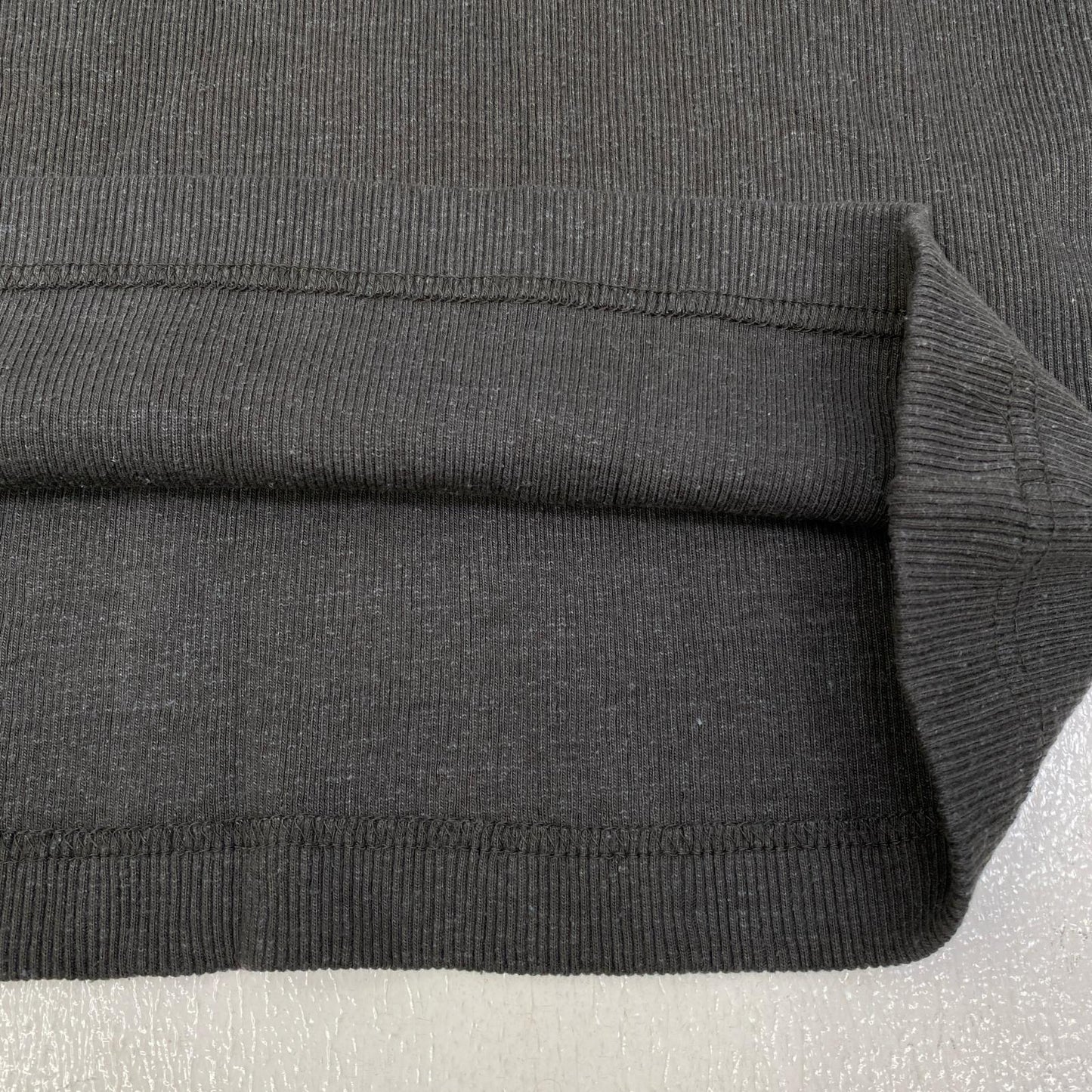 BRAND:IASOF　silknep rib PO - sumikuro カットソー チャコールグレー サイズ：1【加古川店】