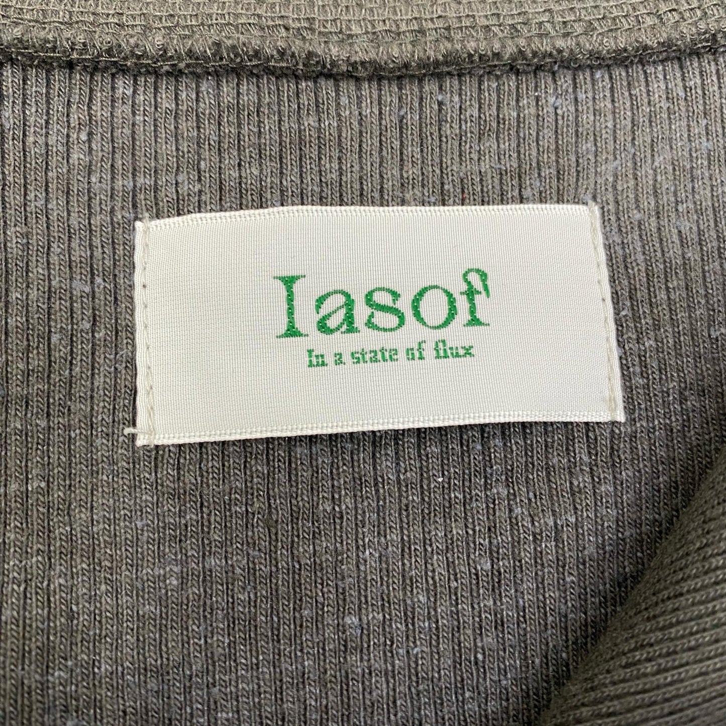 BRAND:IASOF　silknep rib PO - sumikuro カットソー チャコールグレー サイズ：1【加古川店】