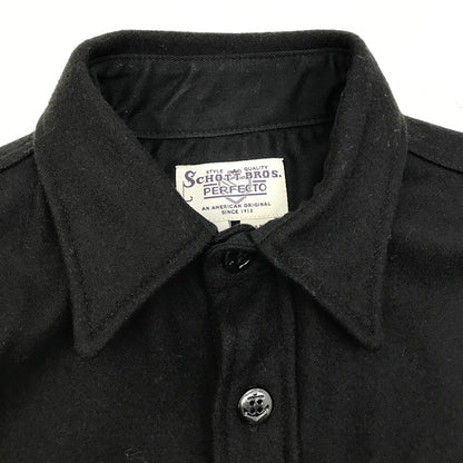 schott | ショット SCH-WOOL CPO SHIRT 長袖シャツ 42583 ブラック【加古川店】