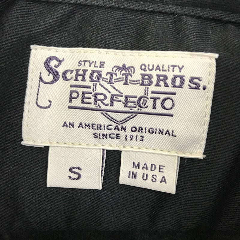 schott | ショット SCH-WOOL CPO SHIRT 長袖シャツ 42583 ブラック【加古川店】