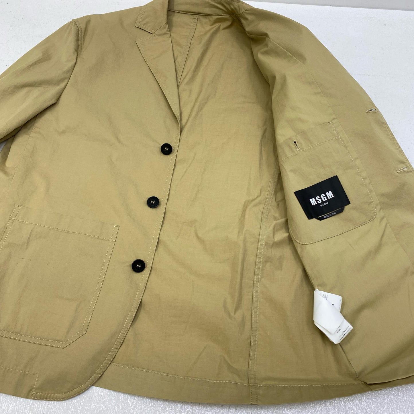 MSGM | エムエスジーエム 2B JKT その他アウター 3240MG05 ベージュ サイズ：48【加古川店】