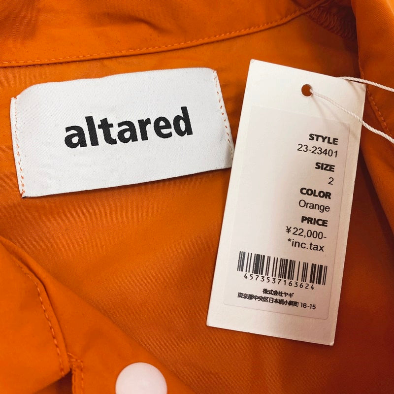 altared Bicolor Shirt Blouson Orange ナイロンジャケット 23-23401 オレンジ サイズ：2【加古川店】