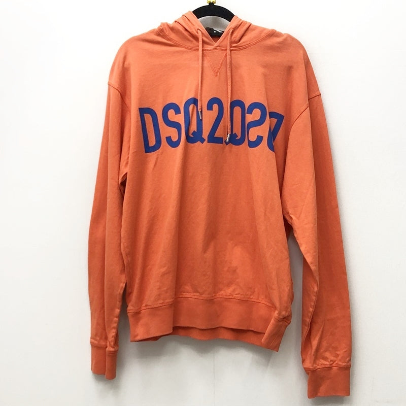 DSQUARED2 | ディースクエアード LOGO HOODED SWEATSHIRT パーカー S74GU0495 S23851 オレンジ サイズ：M【加古川店】