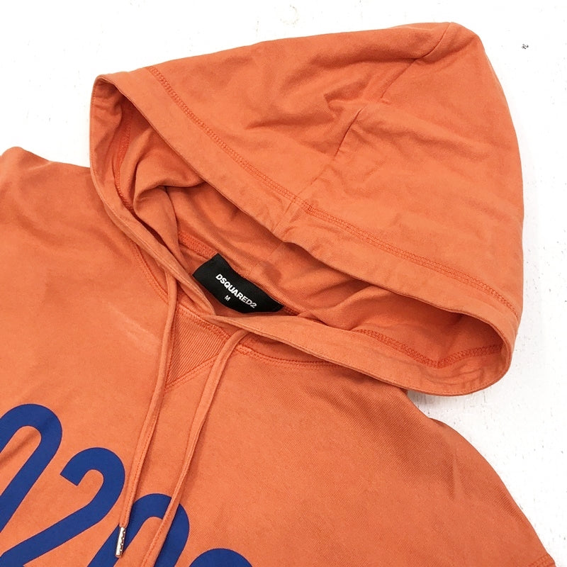 DSQUARED2 | ディースクエアード LOGO HOODED SWEATSHIRT パーカー S74GU0495 S23851 オレンジ サイズ：M【加古川店】