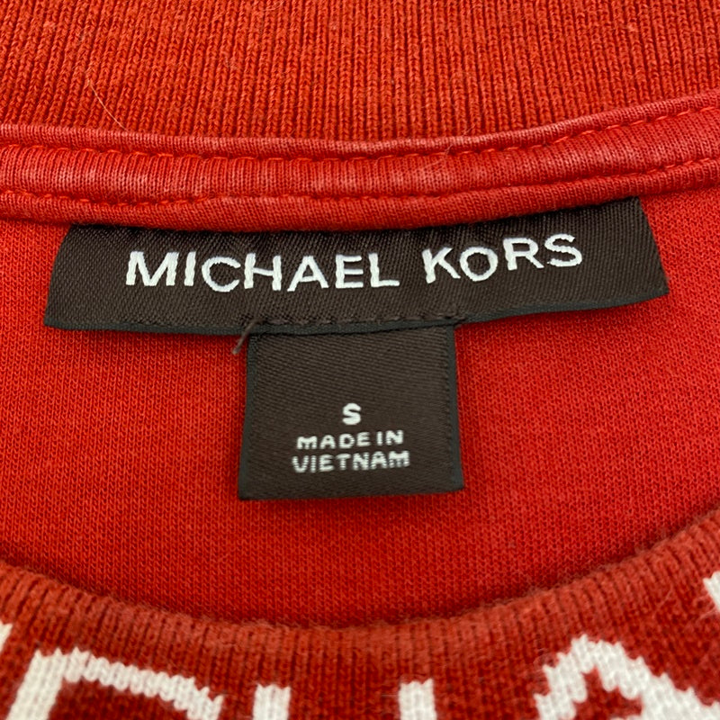Michael Kors | マイケルコース トリムロングスリーブ クルーネック スウェット OU150595MF レッド サイズ：S【加古川店】