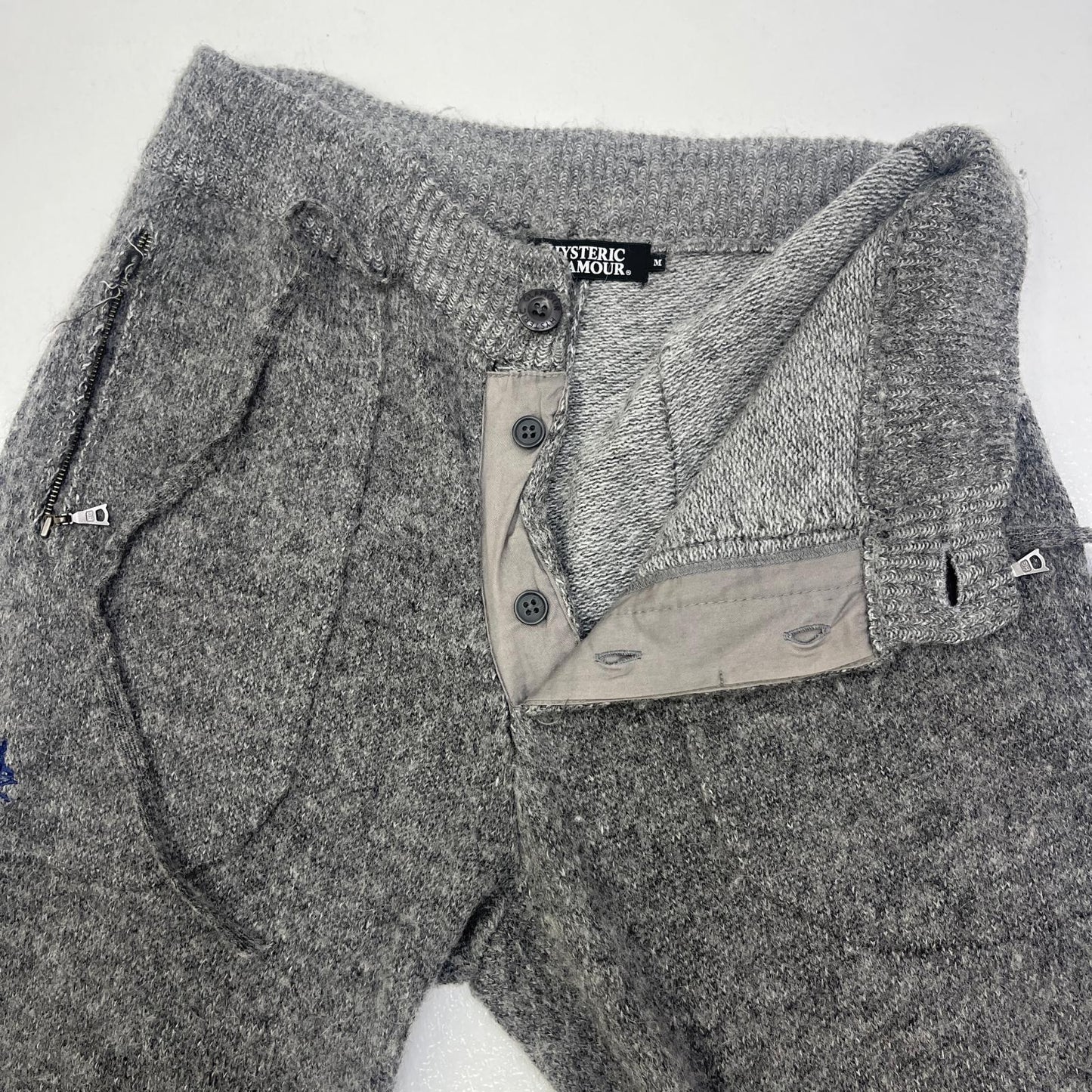 HYSTERIC GLAMOUR | ヒステリックグラマー アルパカ混ウール ニットジョガーパンツ パンツ 0243NP01 グレー サイズ：M【加古川店】