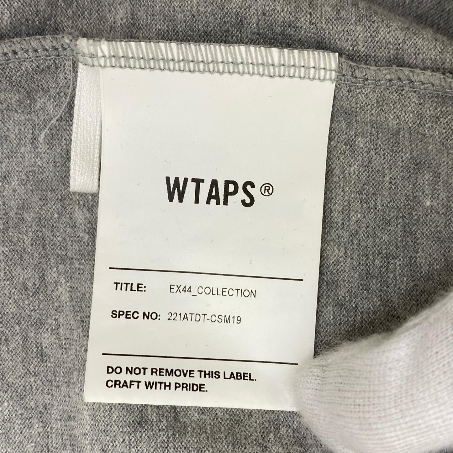 W)TAPS | ダブルタップス RING SS COTTON 半袖Ｔシャツ 221ATDT-CSM19 グレー サイズ：2【加古川店】