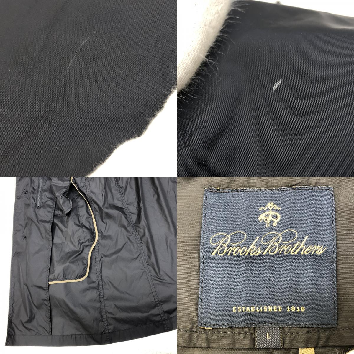 Brooks Brothers | ブルックスブラザーズ ステンカラーコート 56156-31 ブラック サイズ：L【加古川店】