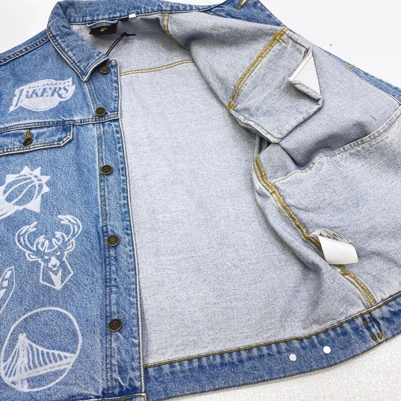 OCTOBER'S VERY OWN | オクトバーズベリーオウン NBA TEAM ICONS DENIM JACKET デニム ブルー サイズ：L【加古川店】