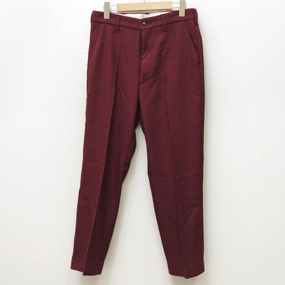 CENTER PRESSED TWILL TROUSER パンツ T201-P818 ボルドー/バーガンディー【加古川店】