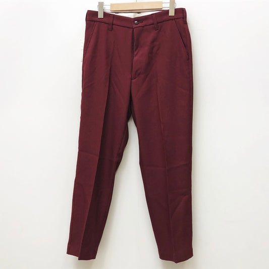 CENTER PRESSED TWILL TROUSER パンツ T201-P818 ボルドー/バーガンディー【加古川店】