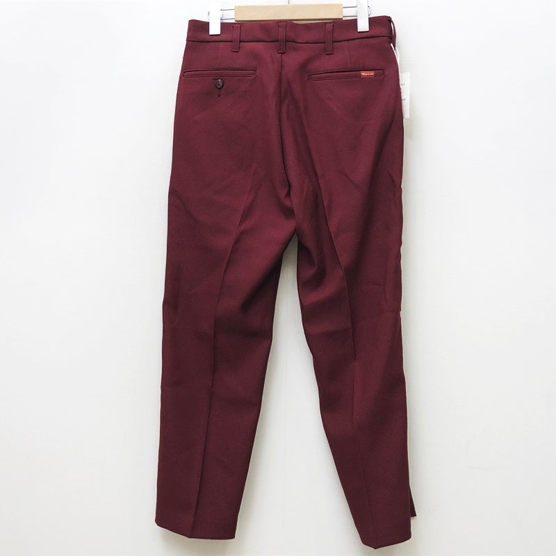 CENTER PRESSED TWILL TROUSER パンツ T201-P818 ボルドー/バーガンディー【加古川店】